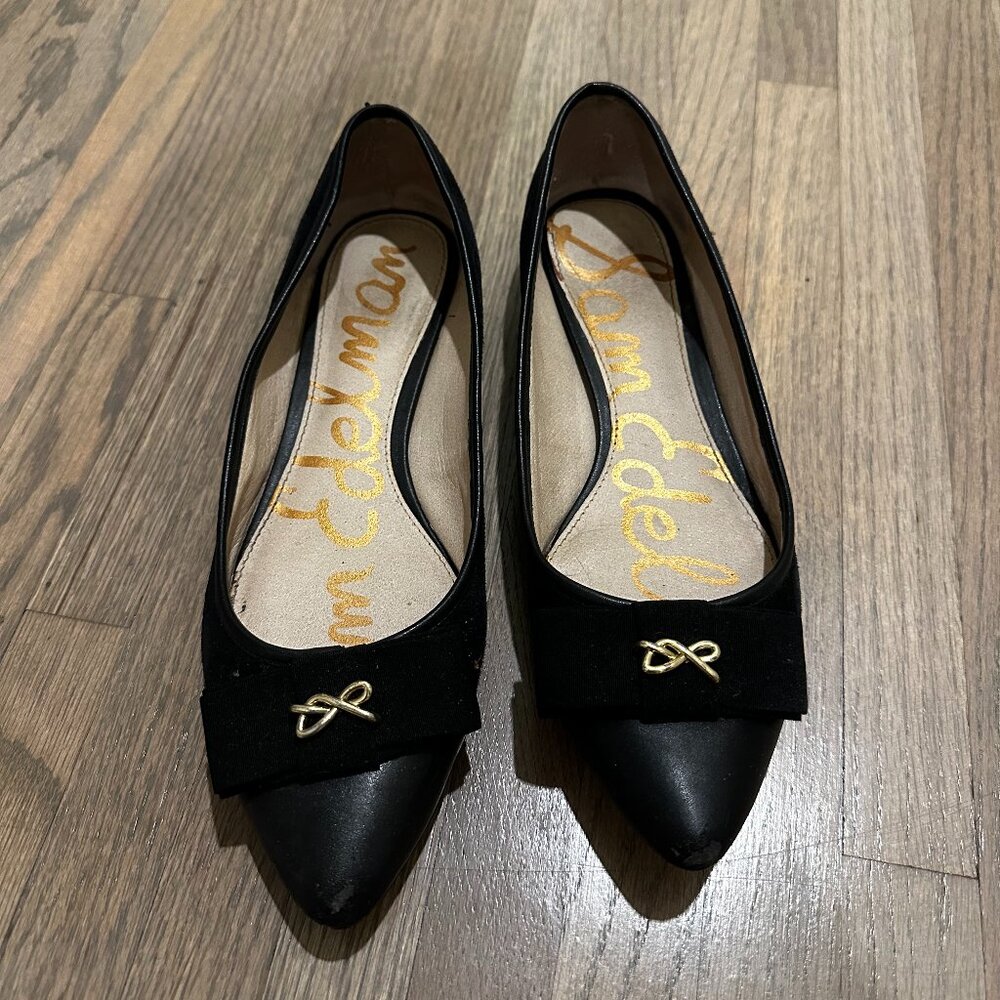 Sam Edelman Lizzy Bow Pointed Flats Size 7.5